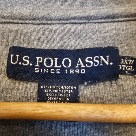 Big & Tall Polo/Ralph Lauren Quarter Zip Pullover Crew Neck 3xlt - Picture 3 of 3